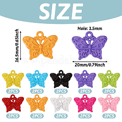 20 шт. 10-х цветные подвески из сплава&nbsp;FIND-TA0002-82