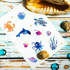 Трафареты для штампов из нержавеющей стали DIY-WH0279-023