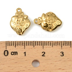 Подвески из нержавеющей стали 304. Шарм в виде клубники&nbsp;STAS-A190-06G