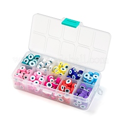 250шт бусины из полимерной глины ручной работы CLAY-LS0001-10