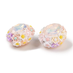 Perles de strass en argile polymère lumineuses faites à la main&nbsp;CLAY-H003-05B