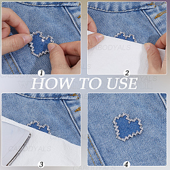 12 Stück Hotfix-Glas-Strass&nbsp;DIY-CY0003-30B