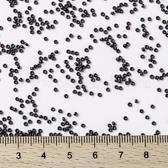 MIYUKIラウンドロカイユビーズ  日本製シードビーズ  15/0  （rr2005)マットメタリックダークラズベリーアイリス  1.5mm  穴：0.7mm  約5555個/10g&nbsp;X-SEED-G009-RR2005