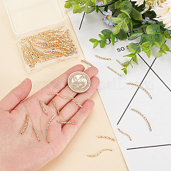 8 шт. 8-х стилевые латунные прямые и изогнутые трубчатые бусины с покрытием KK-BC0009-12