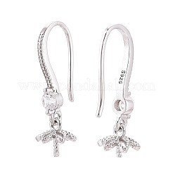 925 серьги-крючки из стерлингового серебра с микропаве из прозрачного кубического циркония STER-N016-55P