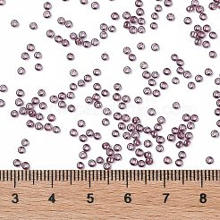 TOHOラウンドシードビーズ  日本製シードビーズ  （110b）透明な光沢の中型アメジスト  11/0  2.2mm  穴：0.8mm  約1110個/10g&nbsp;X-SEED-TR11-0110B
