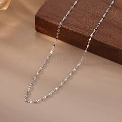 925 серебряная цепочка из двух звеньев для женщин NJEW-A048-02A-P