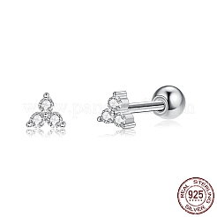 925 boucle d'oreille clou en argent rhodié&nbsp;EJEW-BB72109-P-A3
