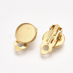 201 фурнитура для сережек-клипс из нержавеющей стали X-STAS-T045-34B-G