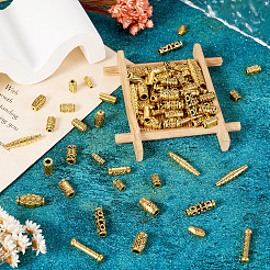 Сплавочные овальные бусины тибетского стиля  TIBEB-TA0001-19AG