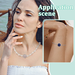 6 шт. 6 стиля латунных многорядных звеньев с натуральным аметистом&nbsp;KK-BC0015-17B