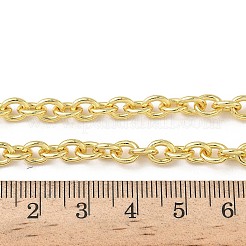 Женские ожерелья из латунных цепочек толщиной 5 мм NJEW-K271-12G