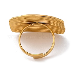 Ионное покрытие (ip) 304 нержавеющая сталь прямоугольные открытые манжетные кольца RJEW-M047-12G