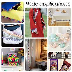 Нейлоновый шарик с помпоном и кисточкой DIY-WH0580-31C