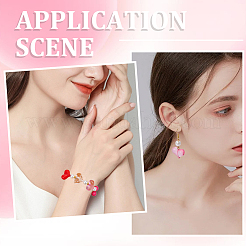 100шт 5 цвета непрозрачные и прозрачные акриловые бусины MACR-SC0001-78