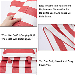 Стул в полоску с узором из ткани Оксфорд&nbsp;AJEW-WH0248-453A