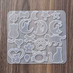 Orecchini con gattino pendenti stampo in silicone fai da te&nbsp;X1-DIY-Q033-08C