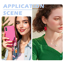 9 шт. двухцветные окрашенные стеклянные бусины&nbsp;LAMP-TA0001-87