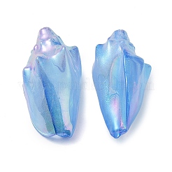 Акриловые бусины с переливающимся покрытием MACR-K342-07