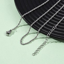 Ожерелья из цепочек из нержавеющей стали 304 толщиной 1.5 мм NJEW-T016-23P