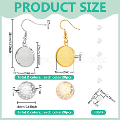 Наборы для самостоятельного изготовления железных сережек-подвесок&nbsp;DIY-PH0031-59B