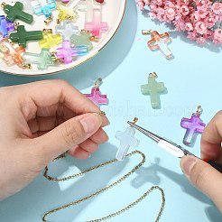 30шт 15 цвета подвески ручной работы лэмпворк&nbsp;LAMP-CJ0001-50