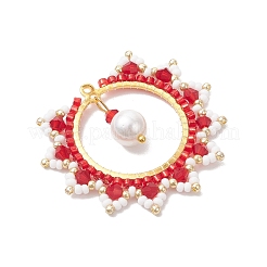 Подвески-солнца из стеклянных бусин&nbsp;PALLOY-MZ00857-02