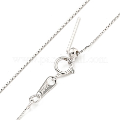 Колье-цепочка из стерлингового серебра с родиевым покрытием 925 шт. NJEW-C052-03P