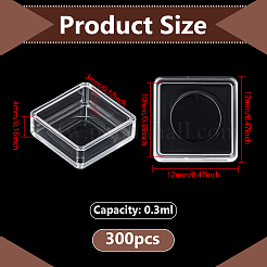 300шт пластиковые пустые емкости для акварели AJEW-PH0006-37