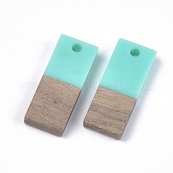 Pendentifs en bois de résine et de noyer&nbsp;RESI-S358-32D