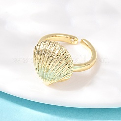 Латунные манжеты с океанской тематикой RJEW-C135-01G-07