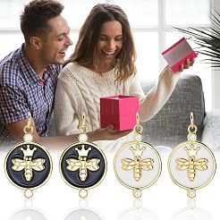 10шт 2 цвета экологически чистые латунные подвески из кубического циркония с микропаве KK-BBC0020-69