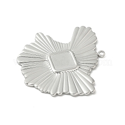 Pendentifs cabochons en acier inoxydable 304&nbsp;STAS-L293-05P