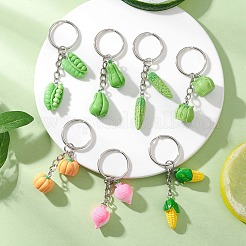 7 шт. брелки из смоляного железа с овощной тематикой KEYC-JKC01435