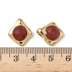 Подвески из натурального ограненного сердолика (окрашенного и нагретого)&nbsp;STAS-V015-09G