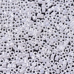 MIYUKIデリカビーズ小  シリンダー  日本製シードビーズ  15/0  （dbs0201)ホワイトパールセイロン  1.1x1.3mm  穴：0.7mm  約175000個/袋  50 G /袋&nbsp;SEED-X0054-DBS0201