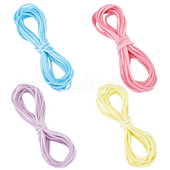 8 paquet de cordons plats en faux suède de 4 couleurs&nbsp;LW-CL0001-03B