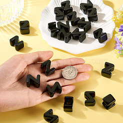 アクリルヨーロピアンビーズ  大穴ビーズ  文字Z  21x17.5x13.5mm  穴：6mm&nbsp;OACR-TAC0013-14Z