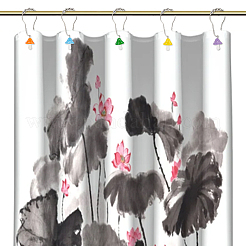 12 шт. 6 цвета железные кольца для занавески для душа для ванной комнаты HJEW-OC0001-26