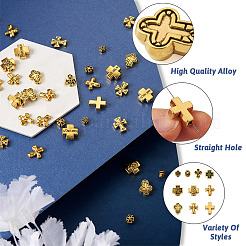 100 шт. 10 бусины из цинкового сплава в тибетском стиле FIND-CD0001-38