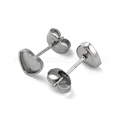 Фурнитура для сережек-гвоздиков из нержавеющей стали 304 X-EJEW-K295-08P