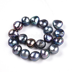 Нити из натурального культивированного пресноводного жемчуга PEAR-N014-10E-01