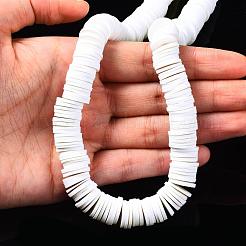 Плоские круглые бусины из глины ручной работы полимерные&nbsp;CLAY-R067-12mm-17