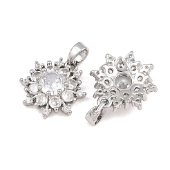 Colgante micropavé cubic zirconia de latón&nbsp;CU-CBAA6E8-04P-03