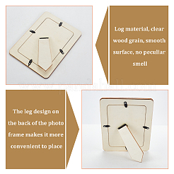 Fotorahmenständer aus Holz&nbsp;DIY-WH0196-15