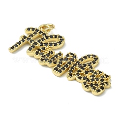 Colgante micropavé cubic zirconia de latón&nbsp;LS-KK-H270-07A-01