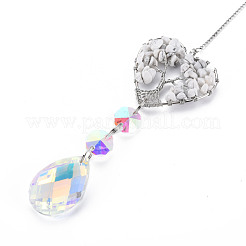 Природных драгоценных камней крупные кулоны&nbsp;G-N333-008F