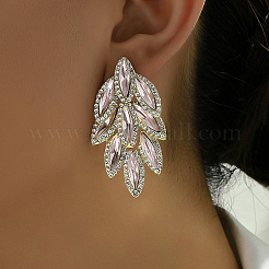 Pendientes de botón de acero inoxidable 201 chapados en oro real de 18k&nbsp;CS0500-1