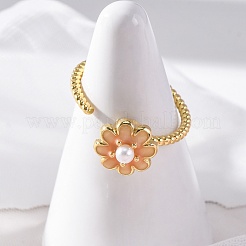 Dasiy вращающиеся открытые манжетные кольца для женщин RJEW-C118-05G