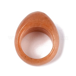Bagues unisexes en aventurine rouge naturelle&nbsp;G-Q601-20A